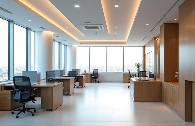 Modern office interior of Emirates Audio Solutions in Dubai